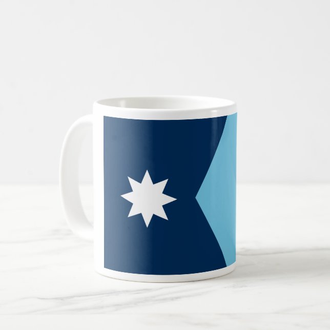 Den nya Flagga i Minnesota-staten Kaffemugg (Framsida vänster)