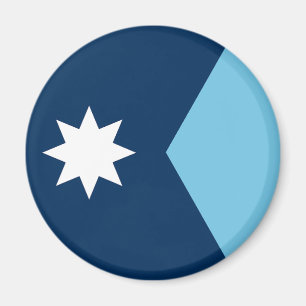 Den nya Flagga i Minnesota-staten Magnet
