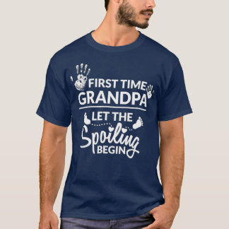 Den nya första farfar låter utgjutningen börja t shirt