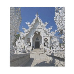Den nya helvita templet Wat Rong Khun i Anteckningsblock