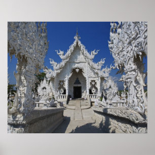 Den nya helvita templet Wat Rong Khun i Poster