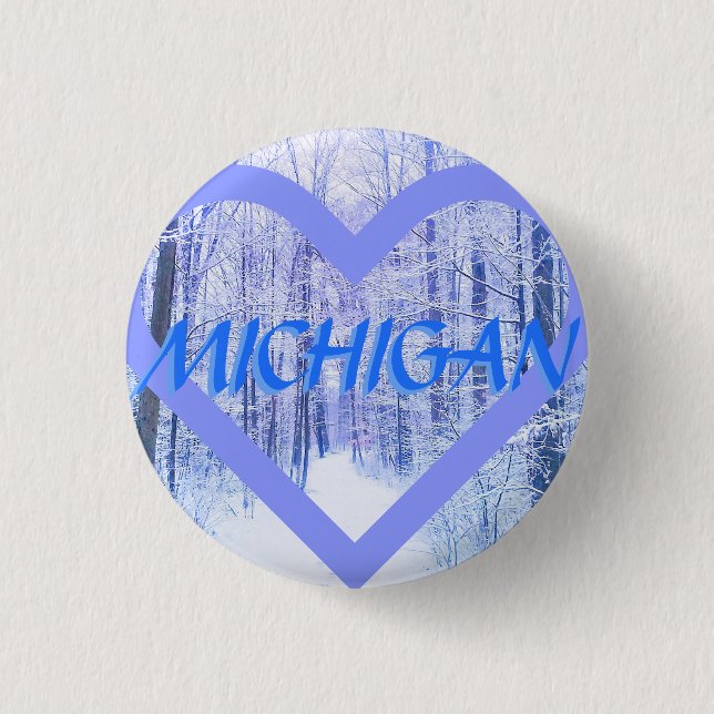 DEN NYA MICHIGAN VINTERN PERIHEART KLÄMMER FAST KNAPP (Framsida)
