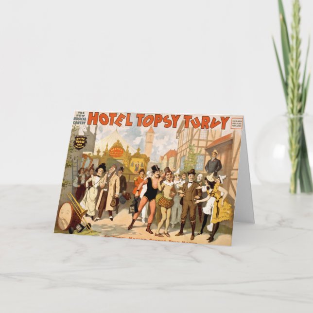 Den nya musikkomedin, Hotel Topsy Turvy Kort (Framsida)