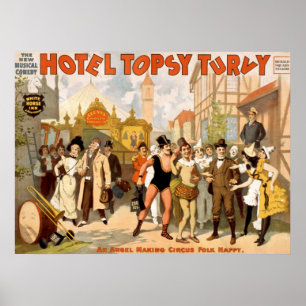 Den nya musikkomedin, Hotel Topsy Turvy Poster
