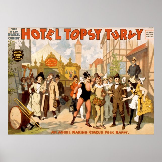 Den nya musikkomedin, Hotel Topsy Turvy Poster (Framsidan)