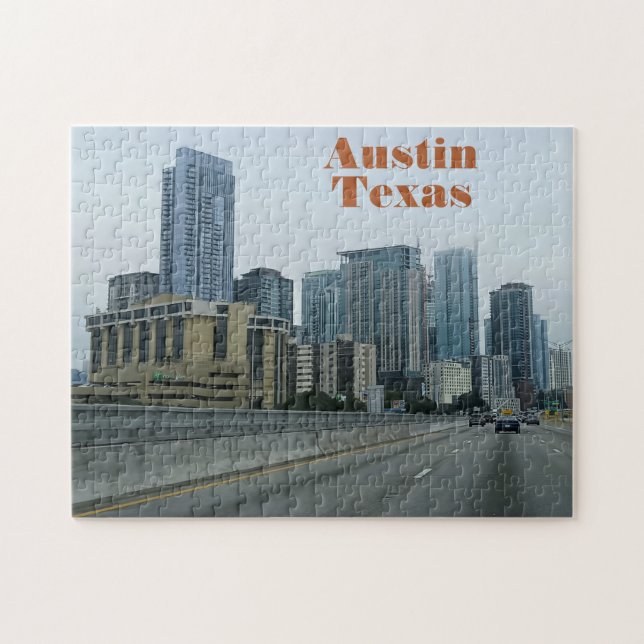 Den nya och växande närstaden Austin Texas Pussel (Horisontell)