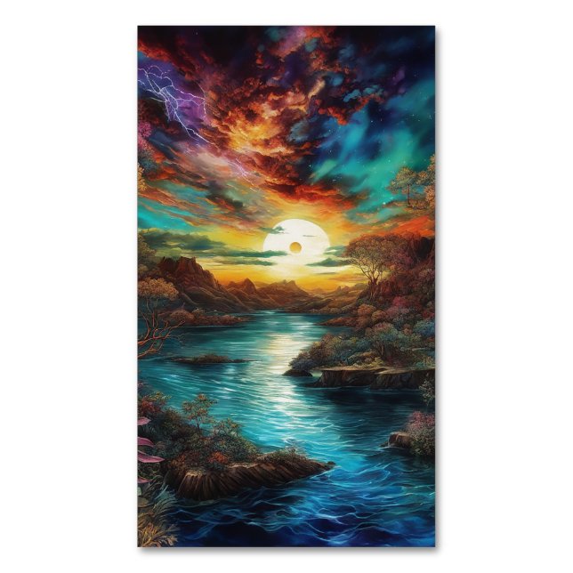 Den nya planetens syn är märklig och ohygglig magnetiska visitkort (Framsida vertikal)