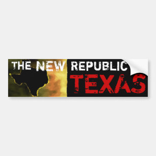 Den nya republiken av Texas Bildekal