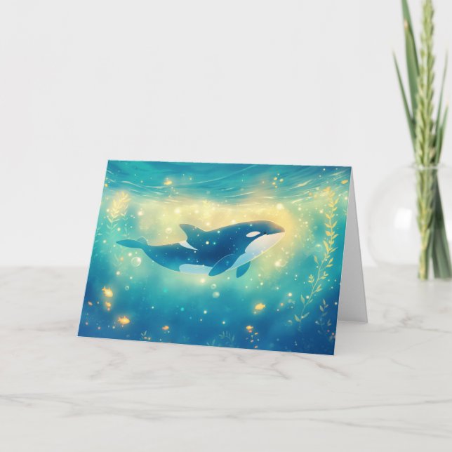 Den nya Simman Orca Äventyr Kort (Framsida)