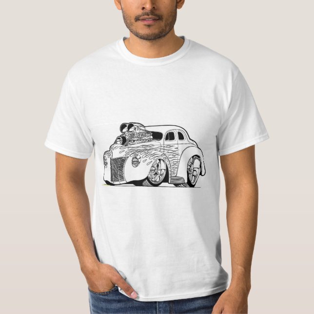 den nya utskjutande toppen driver bilen t shirt (Framsida)