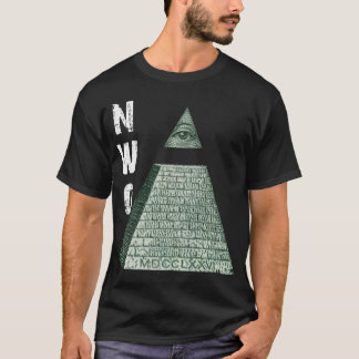 Den nya världen beställer pyramiden t shirt