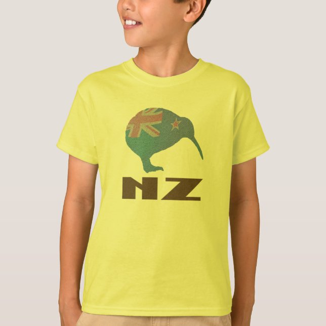 Den nyazeeländska kiwien lurar skjortan tee shirt (Framsida)