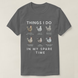 Den nyckfulla kycklingälskarens dagliga rutin Humo T Shirt