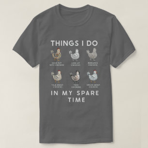 Den nyckfulla kycklingälskarens dagliga rutin Humo T Shirt