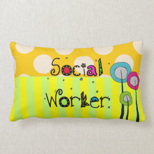 Den nyckfulla socialarbetare kudder lumbarkudde
