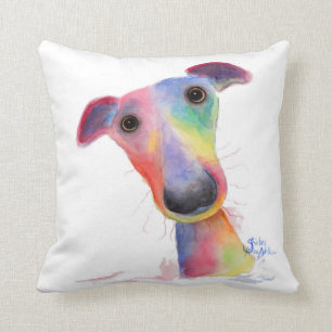 Den nyfikna hunden "härvan" Whippet/vinthund Kudde