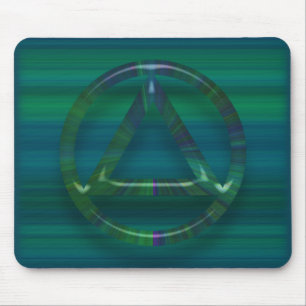 Den nyktra nykterhetåterställningsmusen vadderar musmatta