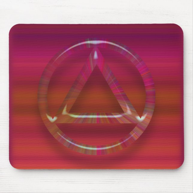 Den nyktra nykterhetåterställningsmusen vadderar musmatta (Framsidan)