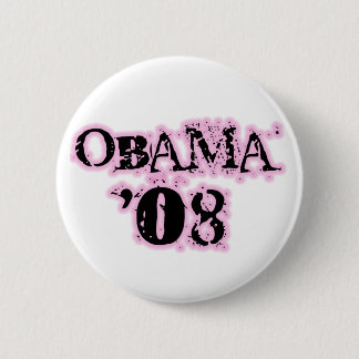 Den Obama 08 rosakanten knäppas Knapp
