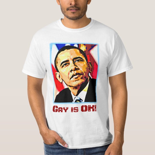 Den Obama bögen är reko T-shirt (Framsida)