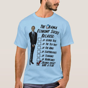 Den Obama ekonomin suger Tee Shirt
