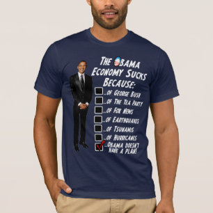 Den Obama ekonomin suger Tee Shirt