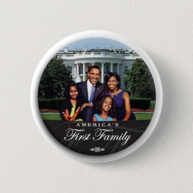 Den Obama familjen 2" knäppas Knapp (Framsida)