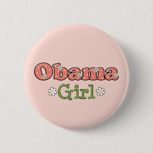 Den Obama flickan Barack Obama knäppas Knapp