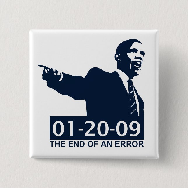 Den Obama invigningen avslutar av ett fel Knapp (Framsida)