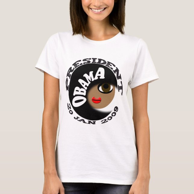 Den Obama invigningen knäppas och T-tröja! T Shirt (Framsida)