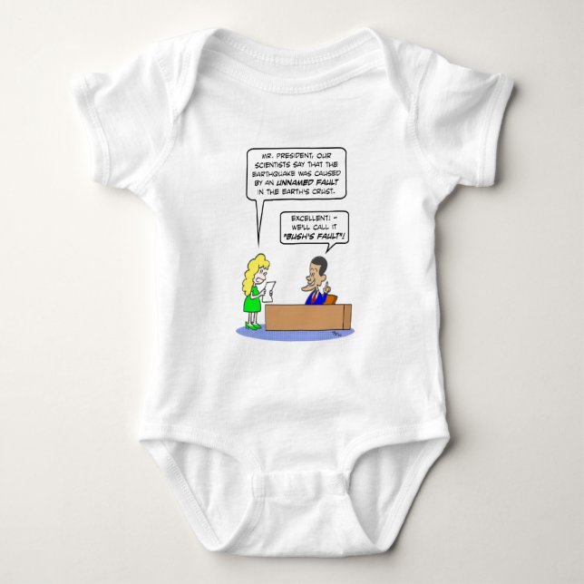 den obama jordskalvbusken kritiserar tee shirt (Framsida)