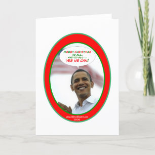 Den Obama julkortet Helgkort