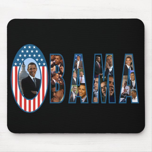Den Obama musen vadderar - skräddarsy Musmatta (Framsidan)