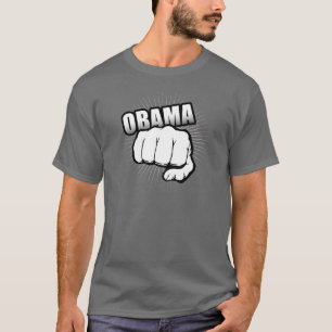 Den OBAMA NÄVEN PUMPAR T-tröja T-shirt