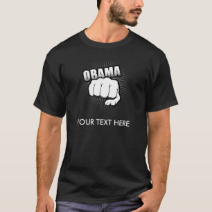 Den Obama näven pumpar T-tröja Tröja