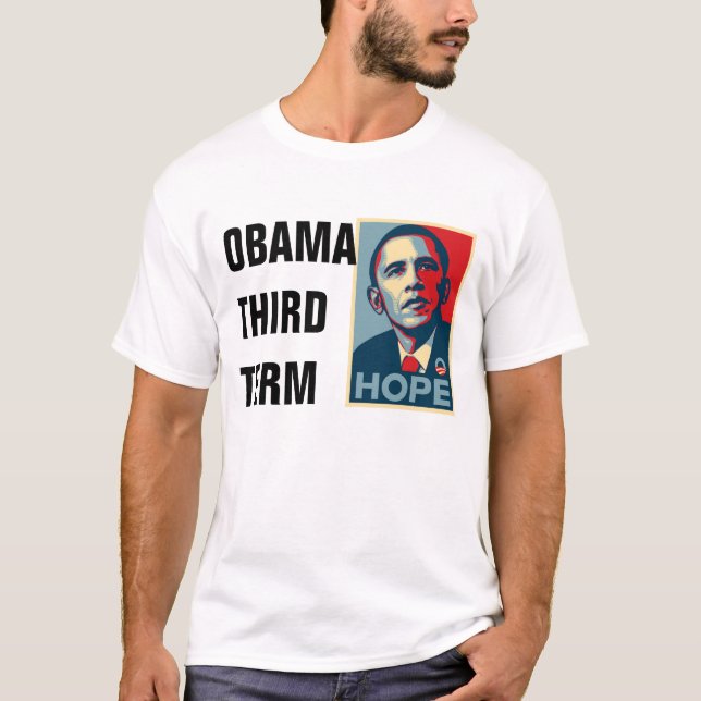 Den Obama thirden benämner T Shirt (Framsida)