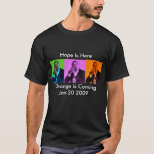Den Obama tshirten, hopp & ändring - svärta…, T Shirt