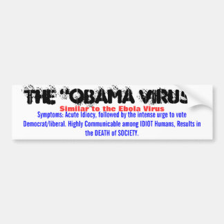 "Den OBAMA VIRUSET" som är liknande till den Ebola Bildekal