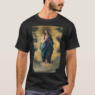 Den obefläckade avelsens himmelska strålning konst t shirt