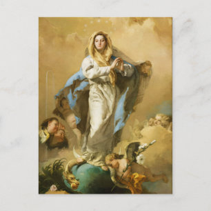 Den obefläckade avlelsen av Giovanni B. Tiepolo Vykort