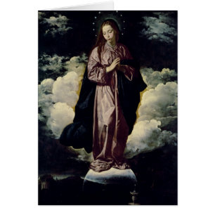 Den obefläckade befruktningen, c.1618 hälsningskort