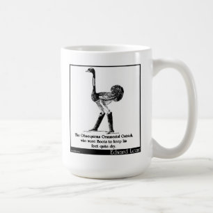 Den Obsequious dekorativa ostrichen Kaffemugg