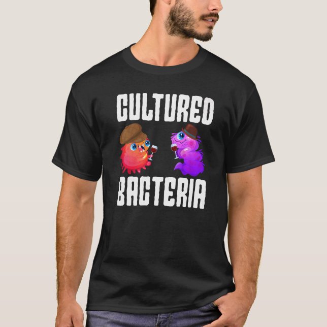 Den odlade bakterien levande organismbiologi t shirt (Framsida)