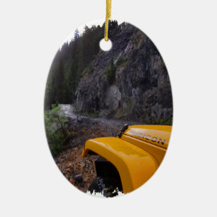 Den Off-Roading stänkskärmen på Imogene passera Julgransprydnad Keramik