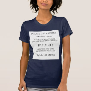 Den offentliga appellen Box undertecknar T-shirt