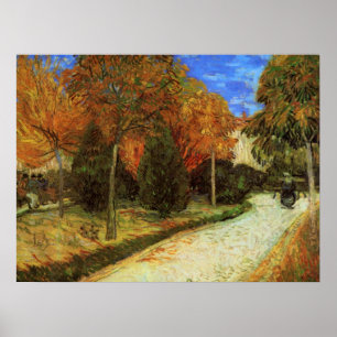 Den offentliga parken i Arles av Vincent van Gogh Poster