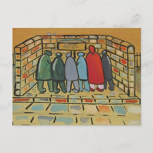 DEN OFFENTLIGA TOILET VYKORT (Framsida)