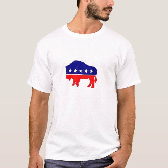 Den officiella BisonpartyT-tröja T-shirt (Framsida)