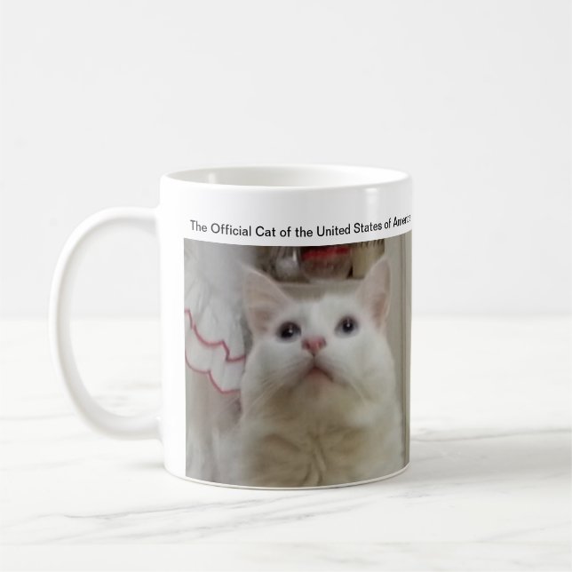 Den officiella katten av den Förenta staterna Kaffemugg (Vänster)