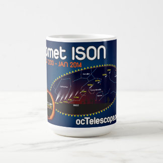 Den officiella muggen för komet ISON med Kaffemugg